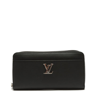 LOUIS VUITTON Lockme Zippy Wallet Black