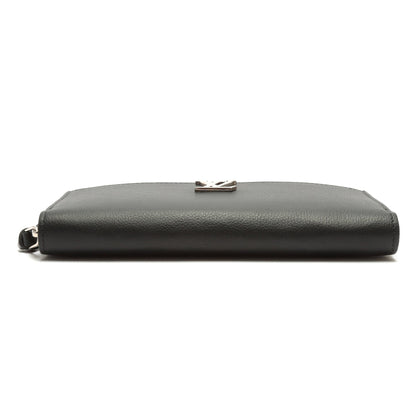 LOUIS VUITTON Lockme Zippy Wallet Black