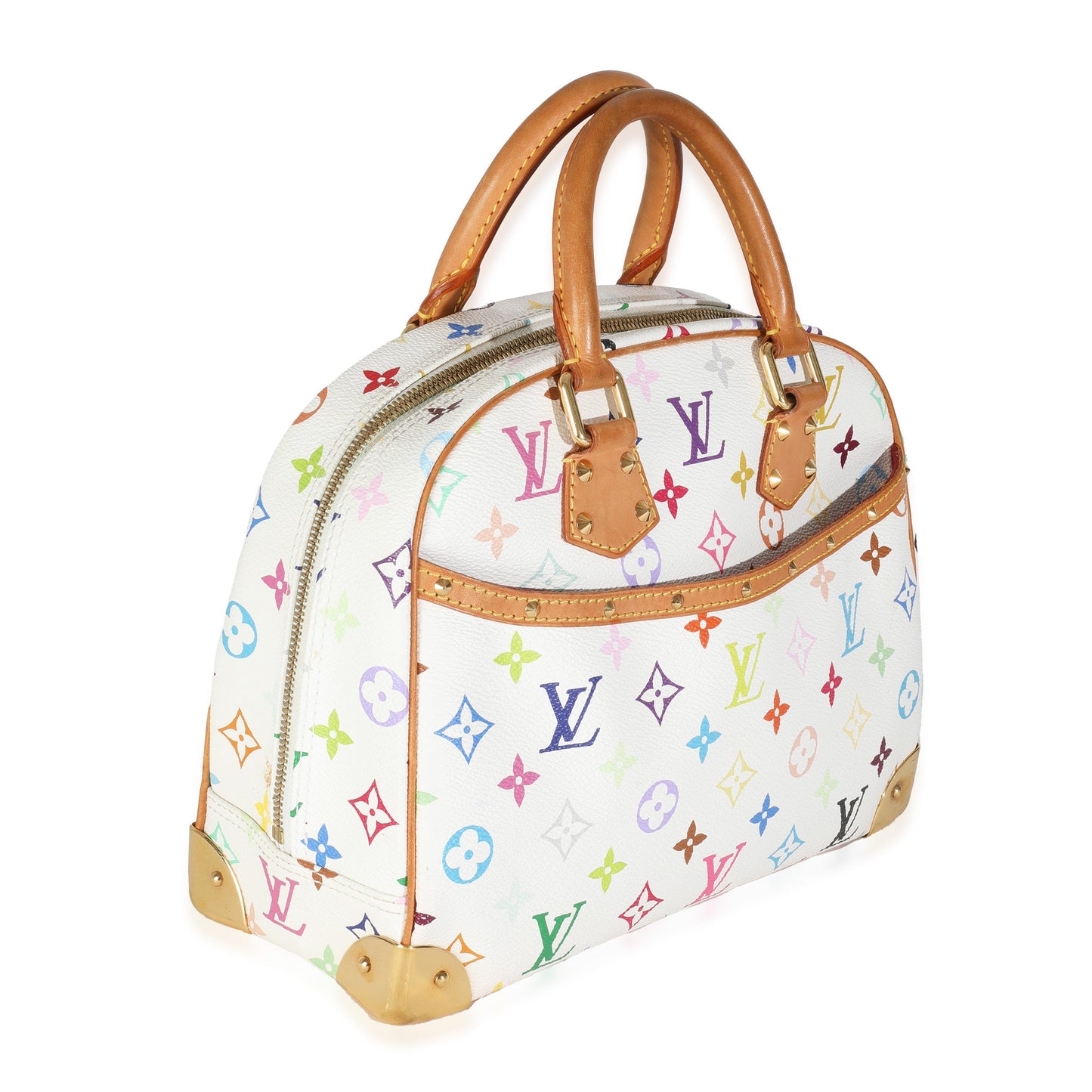 White Monogram Multicolore Canvas Trouville