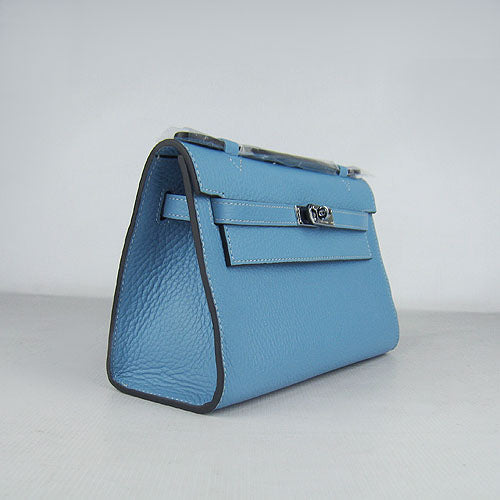 Hermes Kelly 22cm Handbag H008 Light Blue