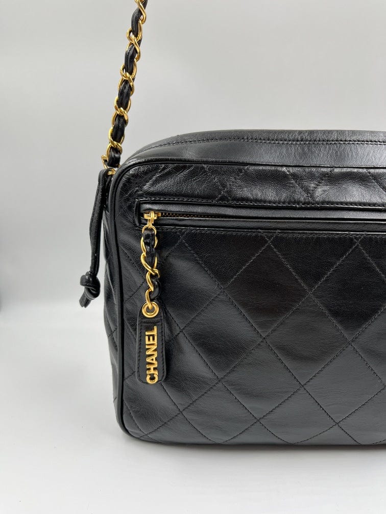 Vintage Chanel Black Shoulder Bag