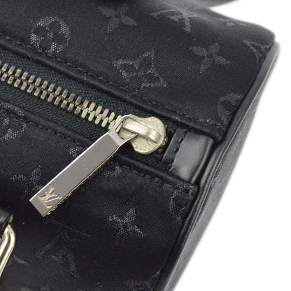 Louis Vuitton 2002 Black Monogram Satin Little Papillon M92352