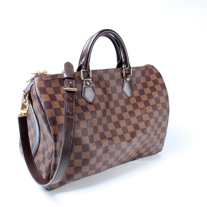 Speedy 35 Bandouliere Damier Ebene