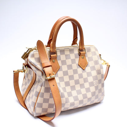 Speedy 25 Bandouliere Damier Azur