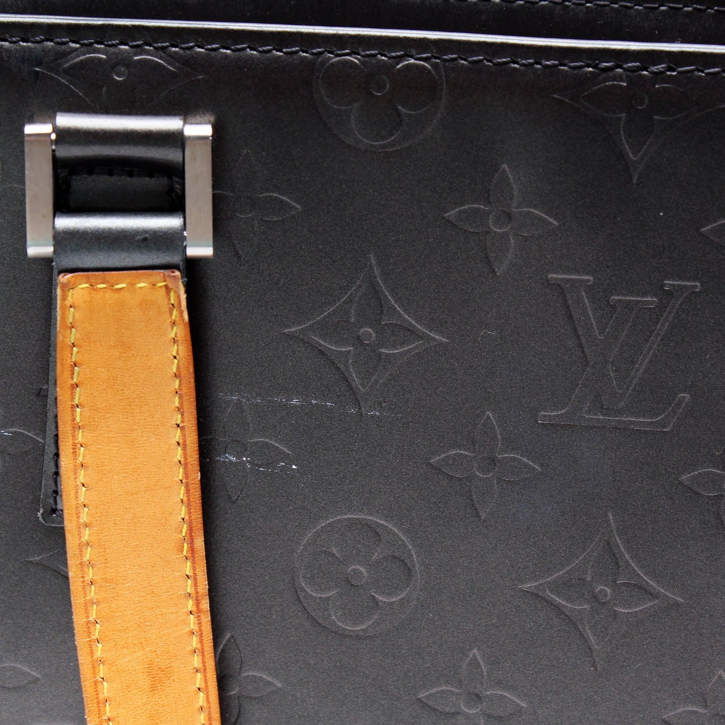 Stockton Monogram Matte Leather