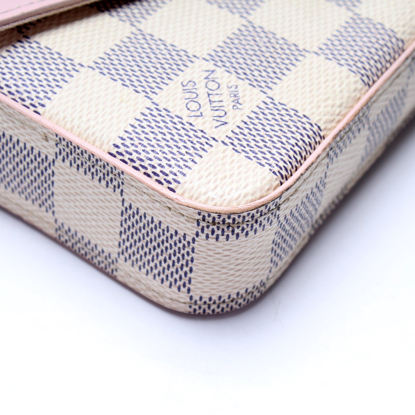 Pochette Felicie Calfskin/Damier Azur