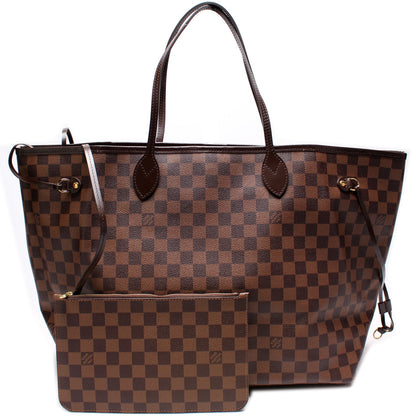 Neverfull W/ Wallet GM Damier Ebene