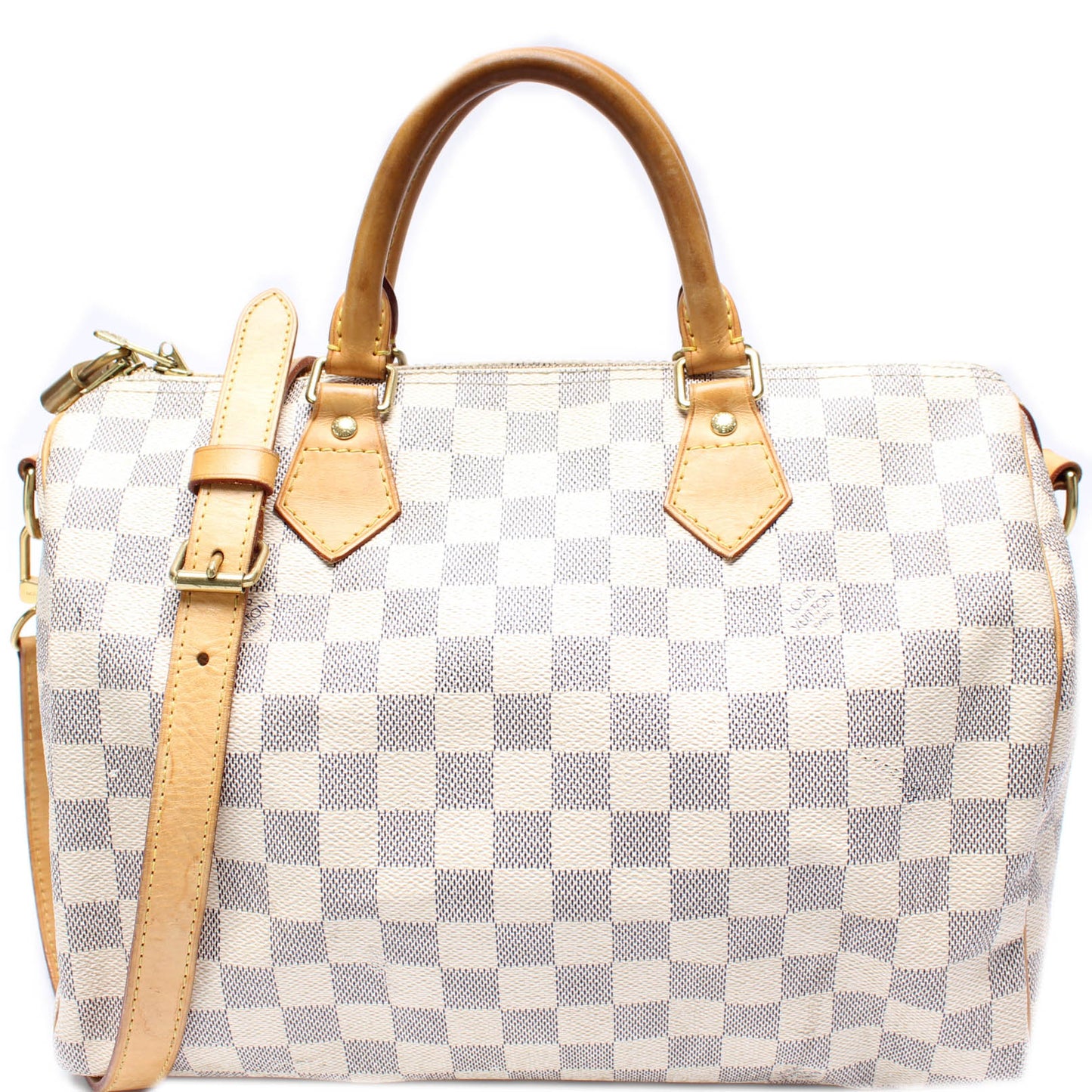 Speedy 30 Bandouliere Damier Azur