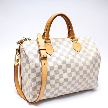 Speedy 30 Bandouliere Damier Azur