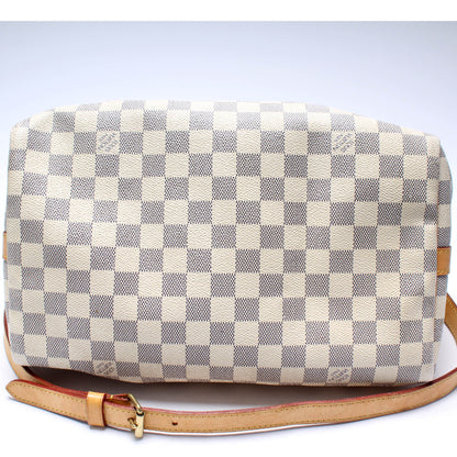 Speedy 30 Bandouliere Damier Azur