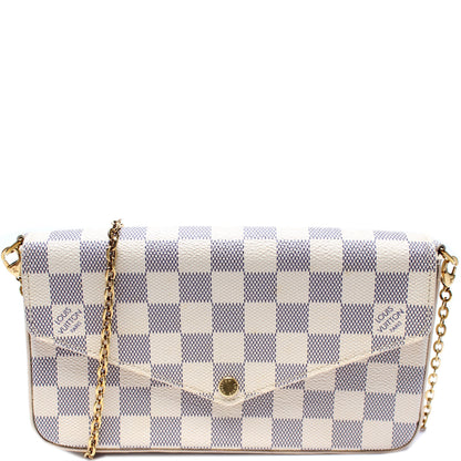 Pochette Felicie Damier Azur