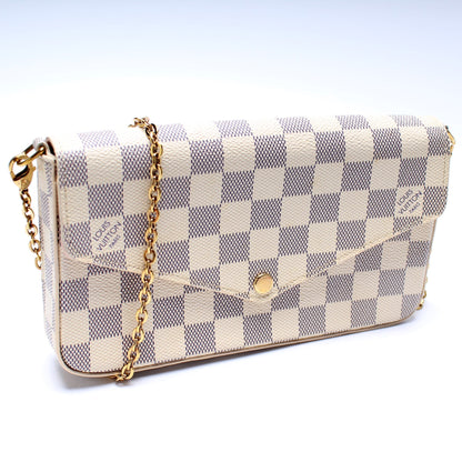 Pochette Felicie Damier Azur