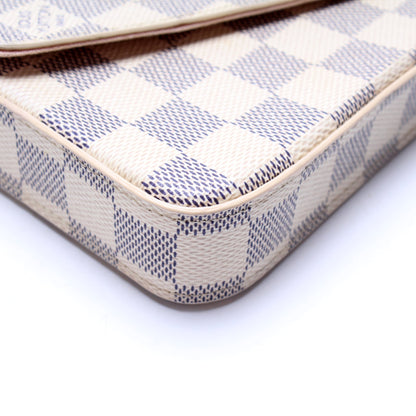 Pochette Felicie Damier Azur