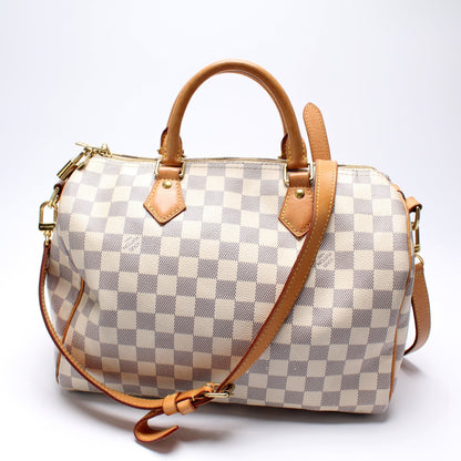 Speedy 30 Bandouliere Damier Azur