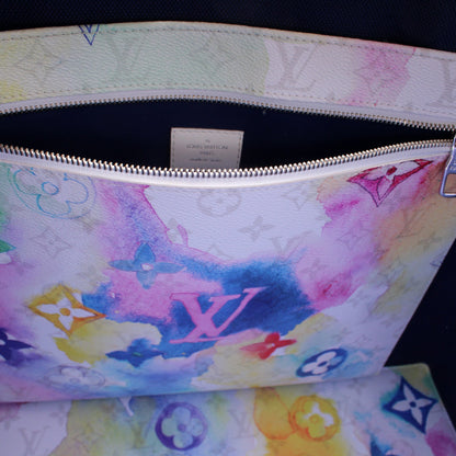 New Tote GM Watercolor Monogram