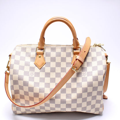 Speedy 30 Bandouliere Damier Azur