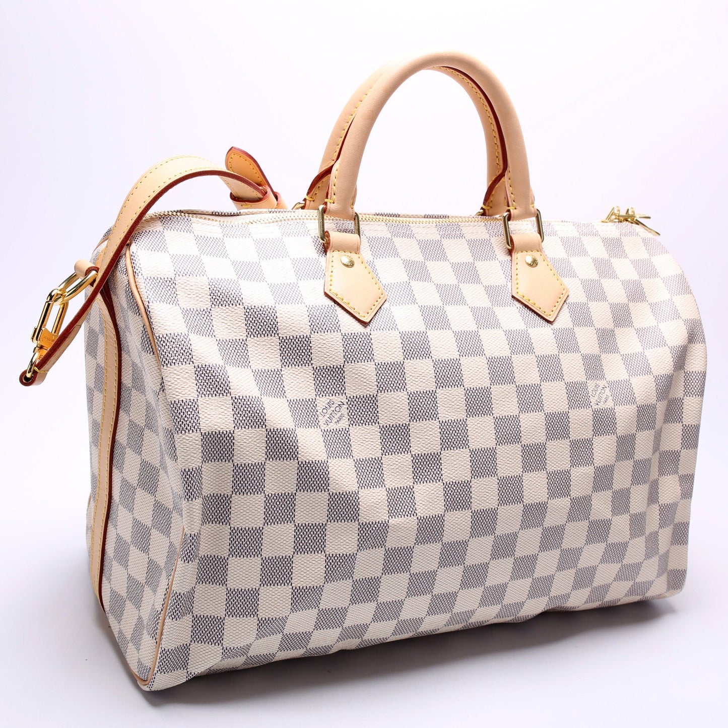 Speedy 35 Bandouliere Damier Azur