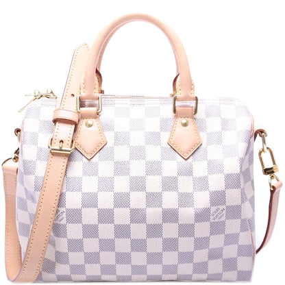 Speedy 25 Bandouliere Damier Azur