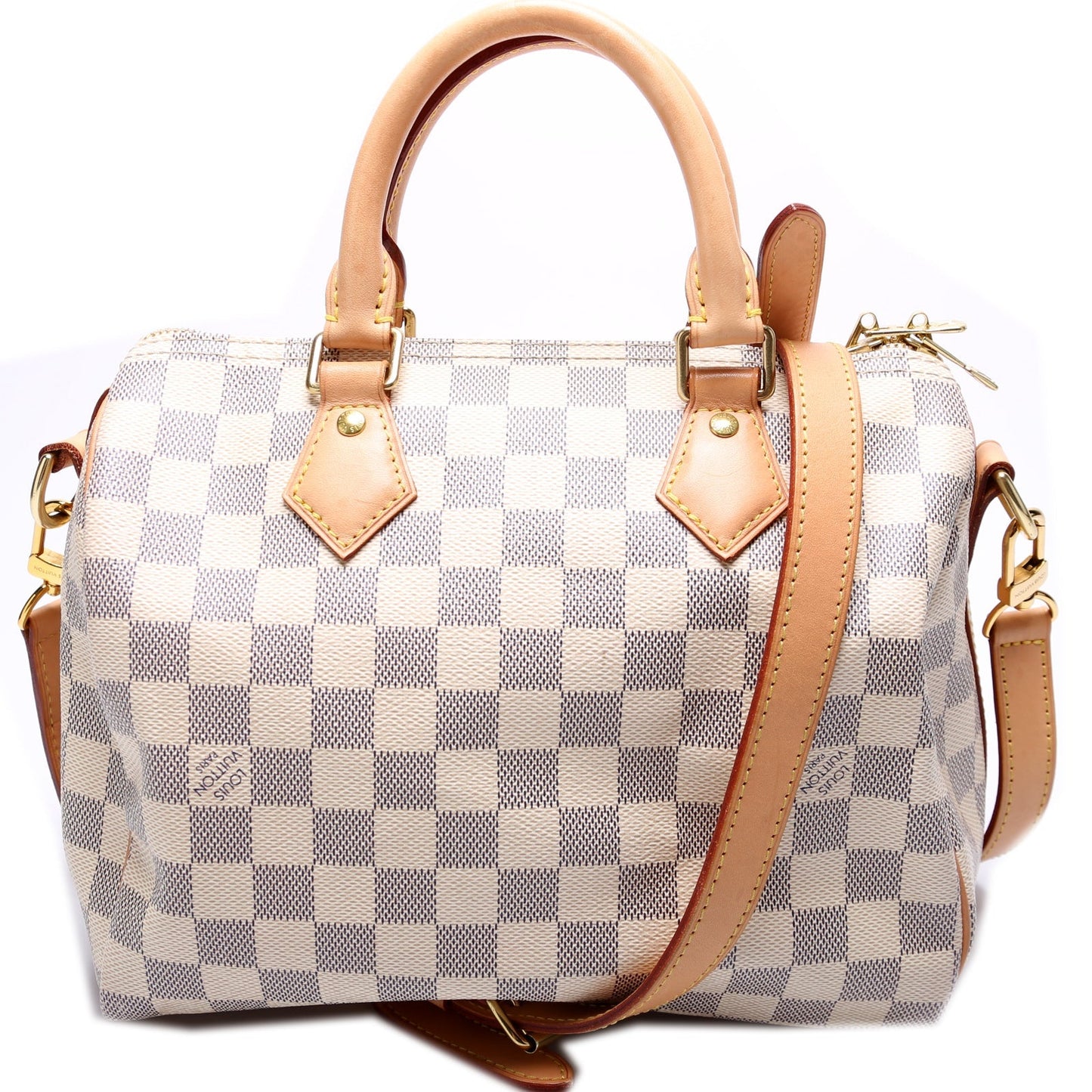 Speedy 25 Bandouliere Damier Azur