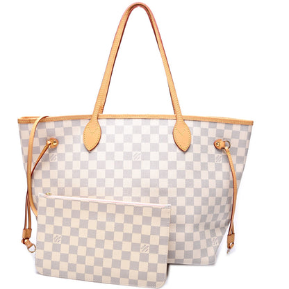 Neverfull w/Wallet MM Damier Azur