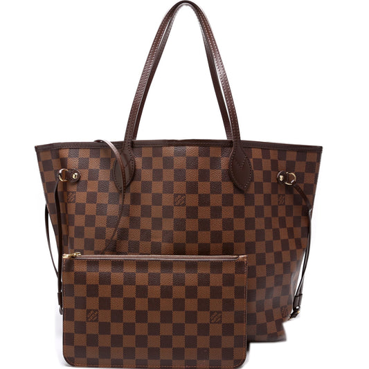 Neverfull w/ Wallet MM Damier Ebene