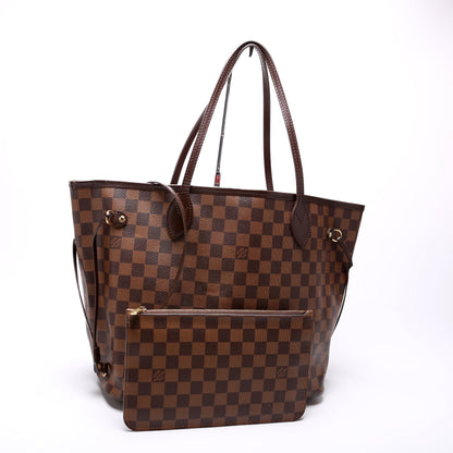 Neverfull w/ Wallet MM Damier Ebene