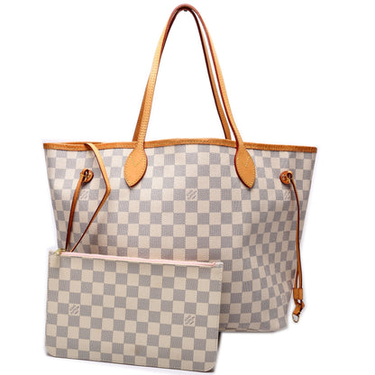 Neverfull w/ Wallet MM Damier Azur