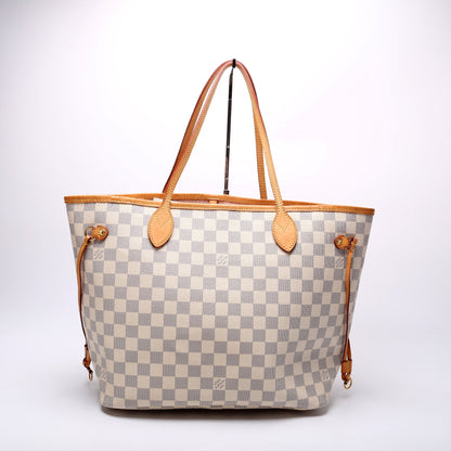 Neverfull w/ Wallet MM Damier Azur