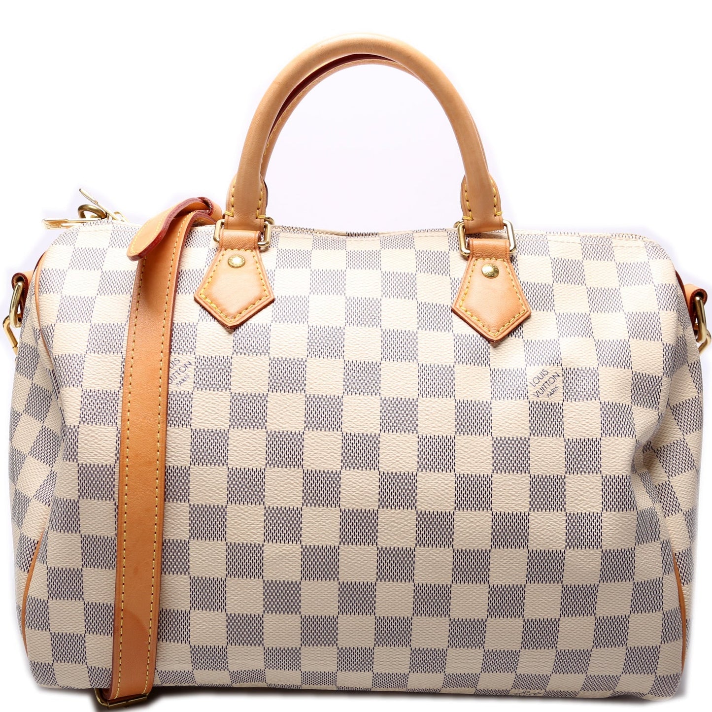 Speedy 30 Bandouliere Damier Azur