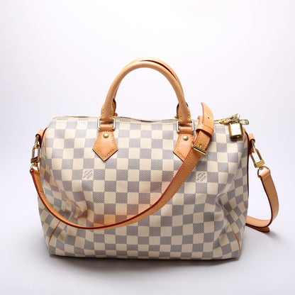 Speedy 30 Bandouliere Damier Azur