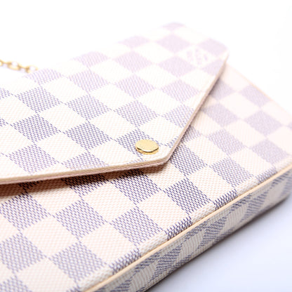 Pochette Felicie Damier Azur