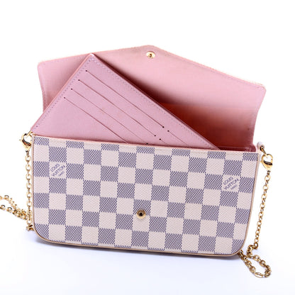 Pochette Felicie Damier Azur