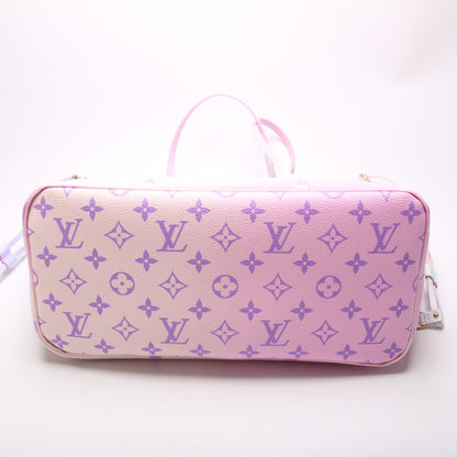 Neverfull MM w/Pouch 'Spring in the City" Giant Monogram