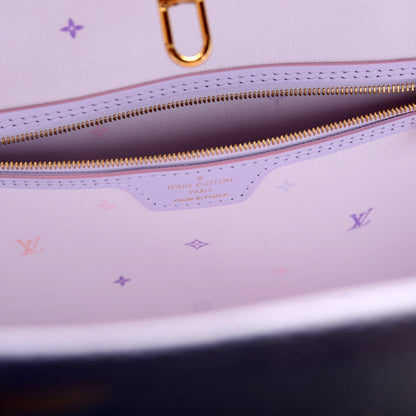 Neverfull MM w/Pouch 'Spring in the City" Giant Monogram