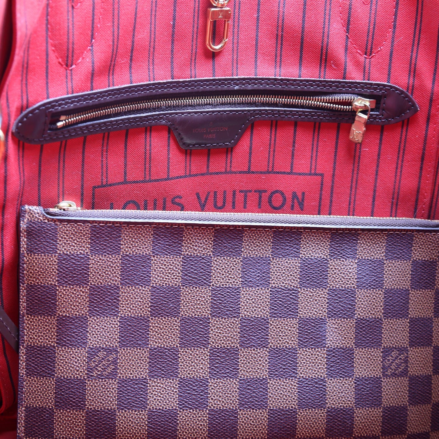 Neverfull MM w/Wallet Damier Ebene