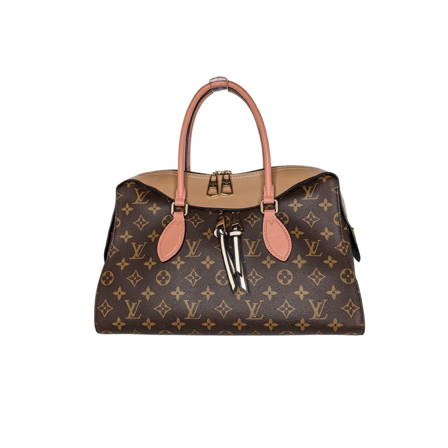 Louis Vuitton Monogram Canvas Tuileries Sesame Peach Satchel