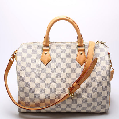 Speedy 30 Bandouliere Damier Azur