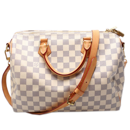 Speedy 30 Bandouliere Damier Azur