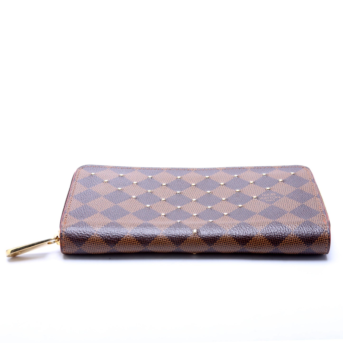 Zippy Wallet Studded Damier Ebene