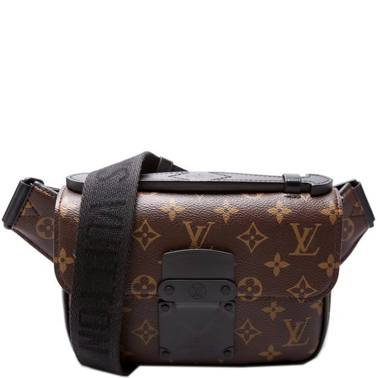 S Lock Sling Bag Monogram Macassar