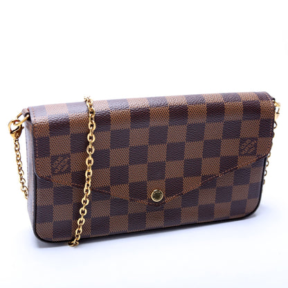 Pochette Felicie Damier Ebene