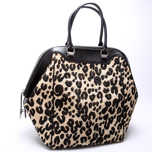 Stephen Sprouse North/South Leopard Chenille Tote