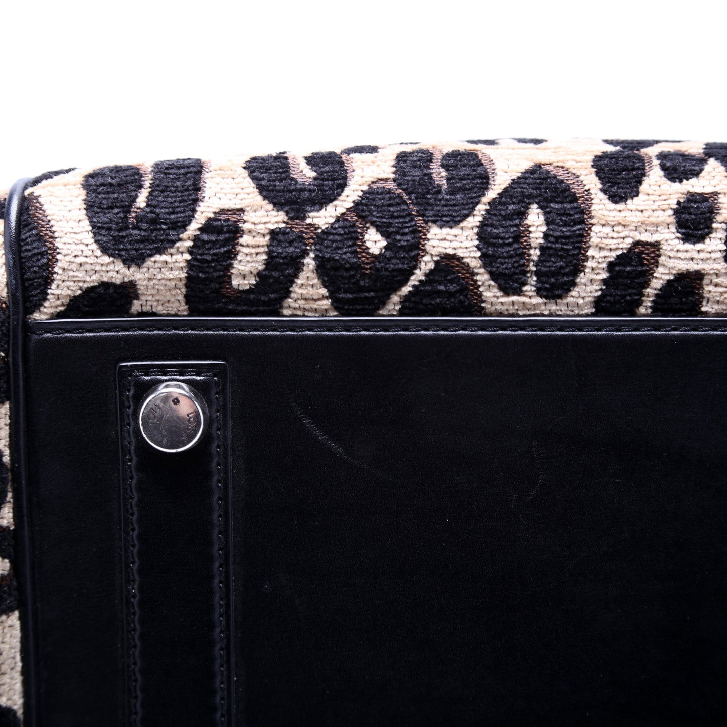 Stephen Sprouse North/South Leopard Chenille Tote