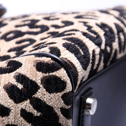 Stephen Sprouse North/South Leopard Chenille Tote