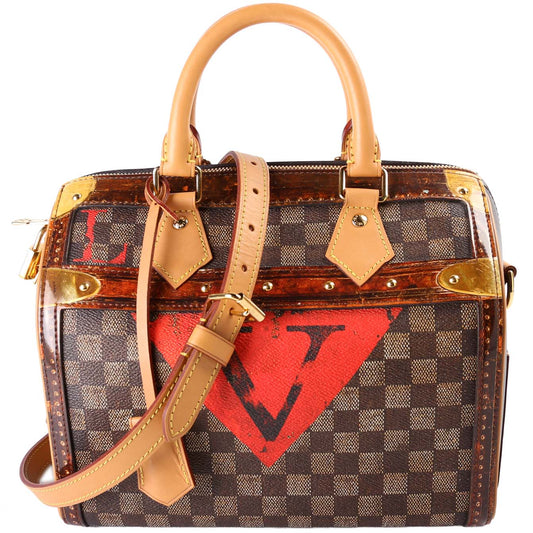 Speedy 25 Bandouliere Time Trunk Damier Ebene