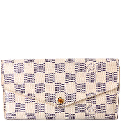 Sarah wallet Damier Azur Newer