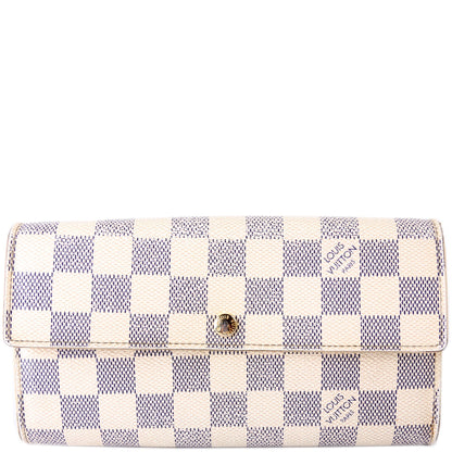 Sarah Wallet Damier Azur