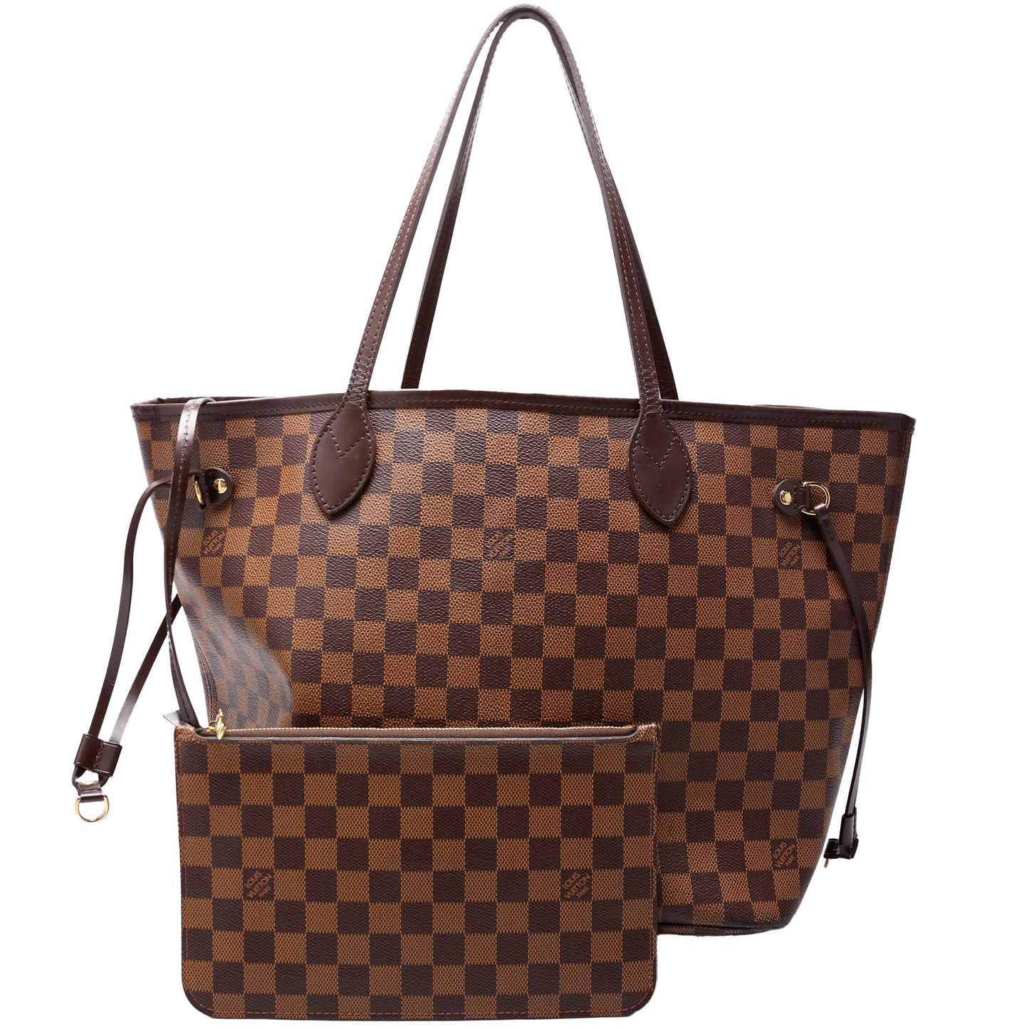 Neverfull w/ Wallet MM Damier Ebene