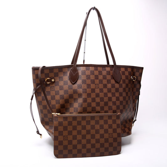 Neverfull With Wallet MM Damier Ebene