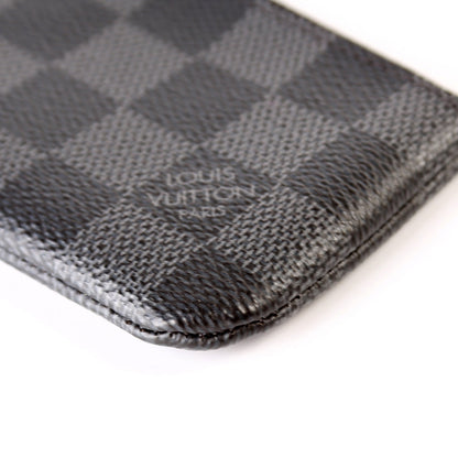 Pochette Cles Damier Graphite